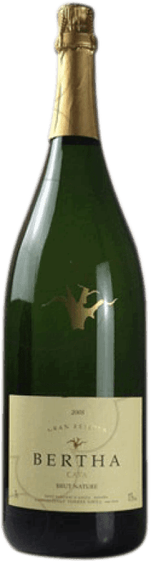 92,95 € | White Sparkling Wine Bertha Cardus Brut Nature Grand Reserve D.O. Cava Catalonia Spain Macabeo, Xarel·lo, Parellada Jéroboam Bottle-Double Magnum 3 L