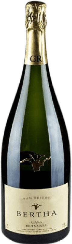 Envoi gratuit | Blanc mousseux Bertha Brut Nature Grande Réserve D.O. Cava Catalogne Espagne Macabeo, Xarel·lo, Parellada Bouteille Magnum 1,5 L