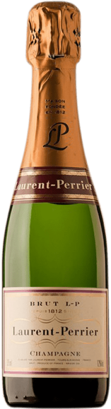 51,95 € Бесплатная доставка | Белое игристое вино Laurent Perrier брют Гранд Резерв A.O.C. Champagne Половина бутылки 37 cl