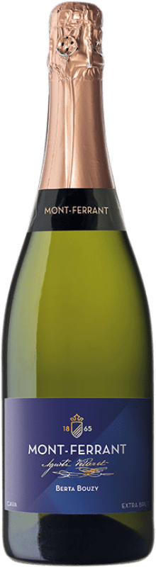 Envoi gratuit | Vin Mousseux Blanc Mont-Ferrant Berta Bouzy Brut Réserve D.O. Cava Catalogne Espagne Macabeo, Xarel·lo, Chardonnay, Parellada 75 cl