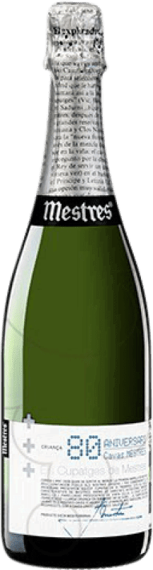 Envio grátis | Espumante branco Mestres 80 Aniversari Coupatge Brut Reserva D.O. Cava Catalunha Espanha Macabeo, Xarel·lo, Parellada 75 cl