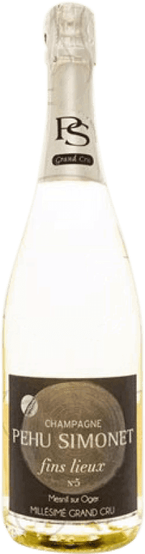 Free Shipping | White Sparkling Wine Pehu Simonet Fins Lieux Nº 1 Verzenay Brut Grand Reserve — Long Barrel-Aged A.O.C. Champagne France Pinot Noir 75 cl