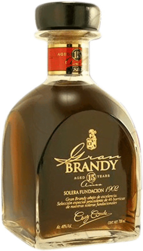 Envio grátis | Brandy Conhaque Cruz Conde Gran Cruz Espanha 70 cl