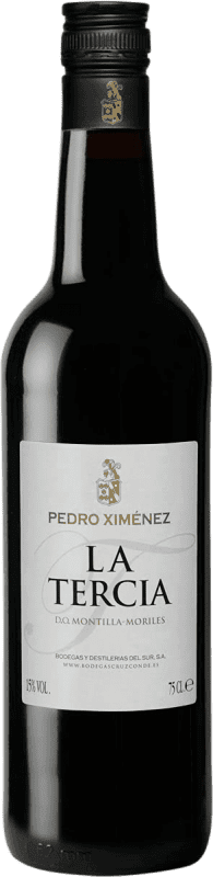 4,95 € | Vin fortifié Cruz Conde Tercia Fino D.O. Montilla-Moriles Andalucía y Extremadura Espagne Pedro Ximénez 75 cl