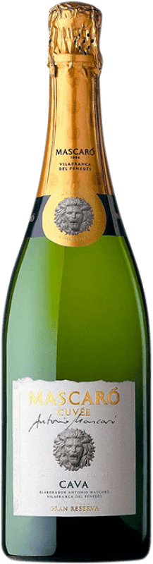19,95 € | 白起泡酒 Mascaró Antonio Cuvée 香槟 大储备 D.O. Cava 加泰罗尼亚 西班牙 Macabeo, Chardonnay, Parellada 75 cl