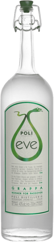 Envio grátis | Aguardente Grappa Poli Eve Kósher Itália 70 cl