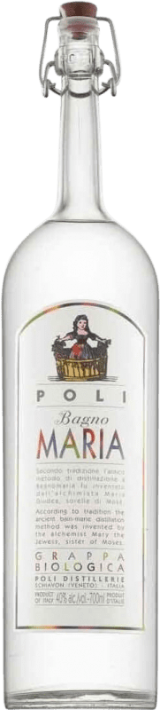 Envio grátis | Aguardente Grappa Poli Maria Organic Itália 70 cl