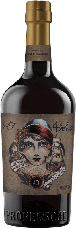 Бесплатная доставка | Джин Quaglia Gin del Professore Madame Италия 70 cl