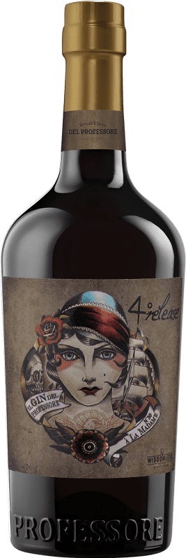 Бесплатная доставка | Джин Quaglia Gin del Professore Madame Италия 70 cl