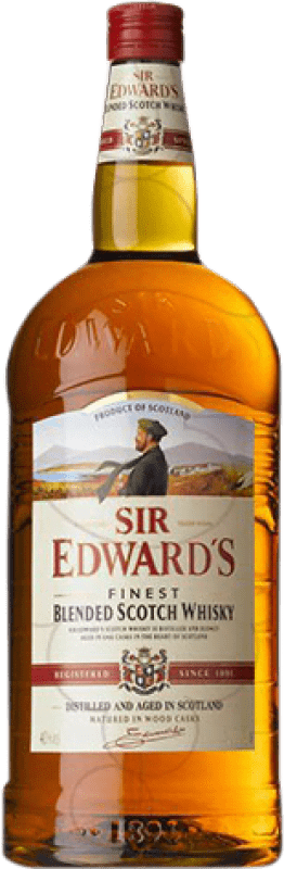 免费送货 | 威士忌混合 Bardinet Sir Edward's 英国 特别的瓶子 2 L