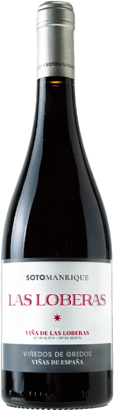 Free Shipping | Red wine Soto y Manrique Las Loberas D.O.P. Cebreros Castilla y León Spain Grenache 75 cl