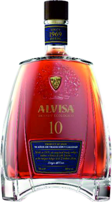 Free Shipping | Brandy Alvisa Spain 10 Years Medium Bottle 50 cl