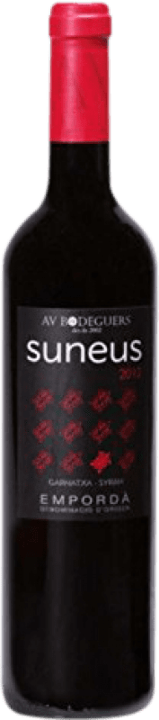 Free Shipping | Red wine AV Suneus Aged D.O. Empordà Catalonia Spain Syrah, Grenache 75 cl