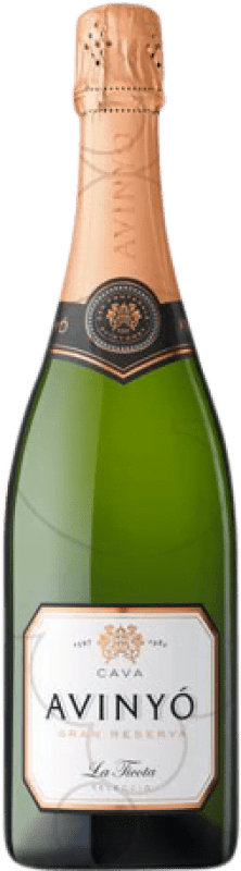 32,95 € Kostenloser Versand | Weißer Sekt Avinyo Caves La Ticota Brut Nature Auswahl Große Reserve — Lange Reifung D.O. Cava