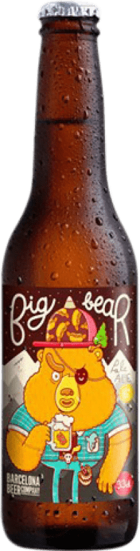 1,95 € Kostenloser Versand | Bier Barcelona Beer Big Bear Pale Ale Gluten Free Drittel-Liter-Flasche 33 cl