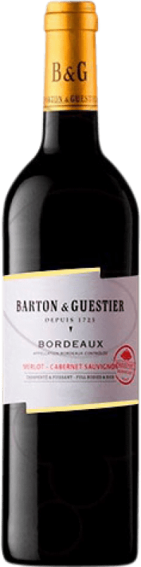Free Shipping | Red wine Barton & Guestier Aged A.O.C. Bordeaux France Merlot, Cabernet Sauvignon 75 cl