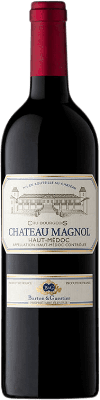 Free Shipping | Red wine Barton & Guestier Château Magnol Aged A.O.C. Bordeaux France Merlot, Cabernet Sauvignon, Cabernet Franc 75 cl
