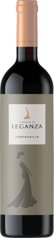 免费送货 | 红酒 Condesa de Leganza 岁 I.G.P. Vino de la Tierra de Castilla Castilla la Mancha y Madrid 西班牙 Tempranillo 75 cl