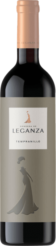 Free Shipping | Red wine Condesa de Leganza Aged I.G.P. Vino de la Tierra de Castilla Castilla la Mancha y Madrid Spain Tempranillo 75 cl
