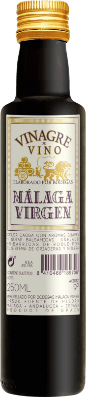 4,95 € Envío gratis | Vinagre Málaga Virgen Botellín 25 cl