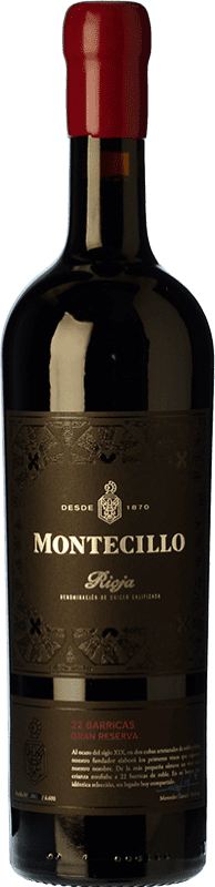 49,95 € | Красное вино Montecillo 22 Barricas Гранд Резерв D.O.Ca. Rioja Ла-Риоха Испания Tempranillo, Grenache, Graciano, Mazuelo, Carignan 75 cl