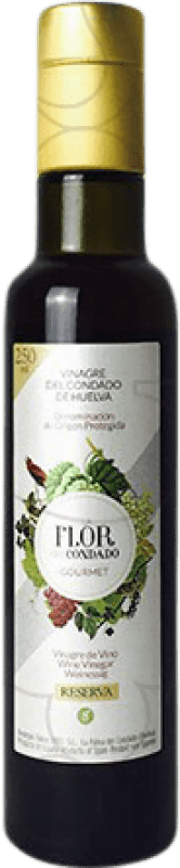 Kostenloser Versand | Essig Rubio Flor del Condado Spanien Kleine Flasche 25 cl