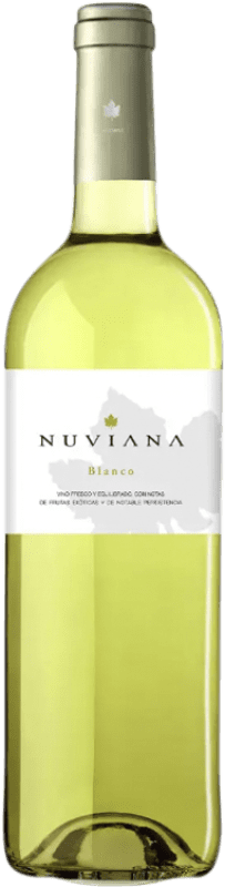 Envío gratis | Vino blanco Belver de Cinca Nuviana Joven I.G.P. Vino de la Tierra del Valle del Cinca Aragón España Chardonnay, Sauvignon Blanca 75 cl