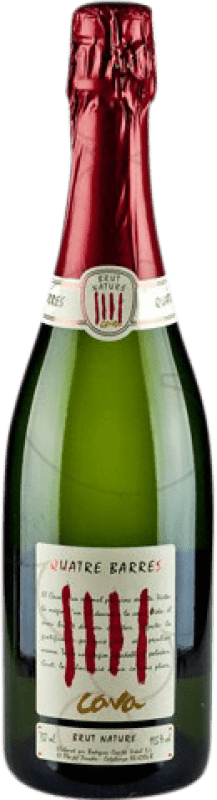 Envoi gratuit | Blanc mousseux Capita Vidal Quatre Barres Brut Nature Jeune D.O. Cava Catalogne Espagne Macabeo, Xarel·lo, Parellada 75 cl