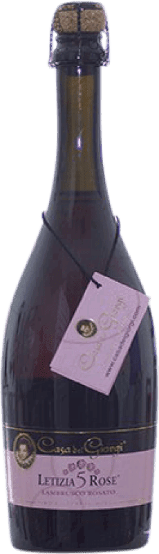 Бесплатная доставка | Розовое игристое вино Dei Giorgi Letizia 5 Rose сладкий D.O.C. Lambrusco di Sorbara Италия Lambrusco 75 cl