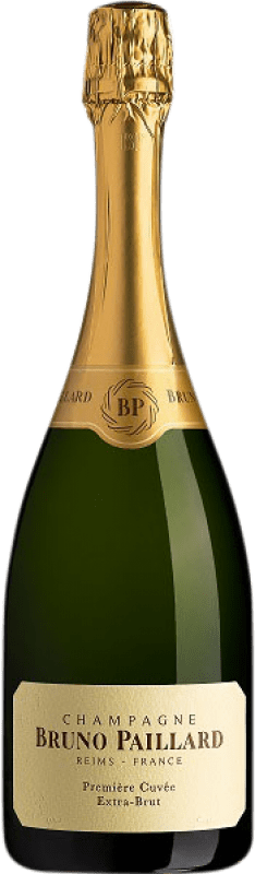 41,95 € | 白のスパークリングワイン Bruno Paillard Première Brut — ブリュット Cuvée グラン・レセルバ A.O.C. Champagne フランス Pinot Noir — ピノ・ノワール, Chardonnay — シャルドネ, Pinot Meunier — ピノ・ムニエ 75 cl