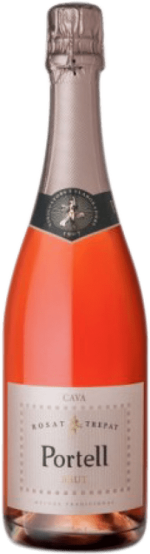 Envío gratis | Espumoso rosado Sarral Portell Rosat Brut Joven D.O. Cava Cataluña España Trepat 75 cl