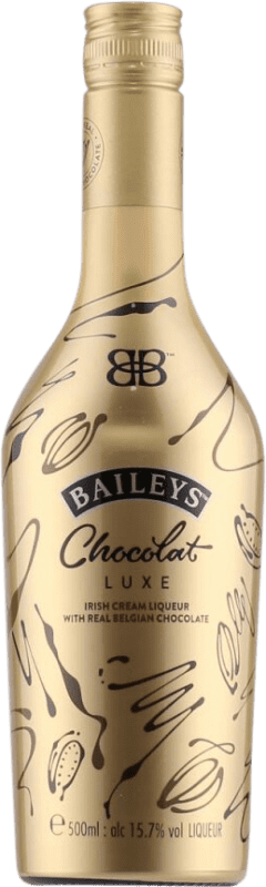 26,95 € Envio grátis | Licor Creme Baileys Irish Cream Chocolat Luxe Garrafa Medium 50 cl