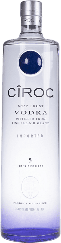 87,95 € | Водка Cîroc Франция Специальная бутылка 1,75 L