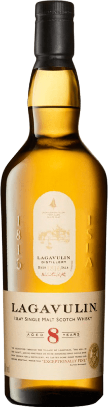 Envoi gratuit | Single Malt Whisky Lagavulin Royaume-Uni 8 Ans 70 cl