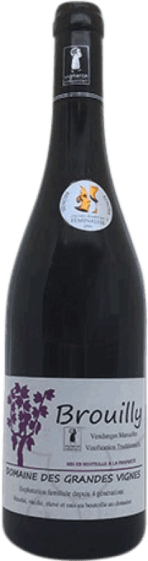 9,95 € | Red wine Domaine des Grandes Vignes Brouilly Aged A.O.C. Bourgogne France Pinot Black, Gamay 75 cl