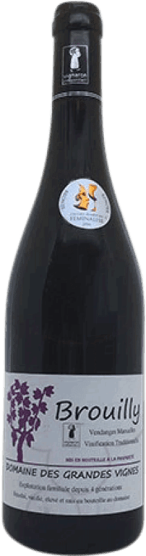 Kostenloser Versand | Rotwein Domaine des Grandes Vignes Brouilly Crianza — Kurze Fassreifung A.O.C. Bourgogne Frankreich Pinot Noir — Spätburgunder, Gamay 75 cl