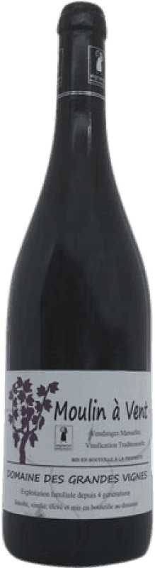 Бесплатная доставка | Красное вино Domaine des Grandes Vignes Crianza — Крианса A.O.C. Moulin à Vent Франция Pinot Noir — Пино Нуар, Gamay — Гаме 75 cl