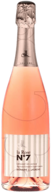 14,95 € | Розовое игристое Domaine J. Laurens La Rose Nº 7 брют Молодой A.O.C. France Франция Pinot Black, Chardonnay, Chenin White 75 cl
