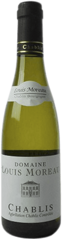 7,95 € Envio grátis | Vinho branco Louis Moreau Jovem A.O.C. Chablis Meia Garrafa 37 cl