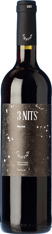 9,95 € | Rotwein Ampans 3 Nits d'Urpina Crianza — Kurze Fassreifung D.O. Pla de Bages Katalonien Spanien Merlot 75 cl