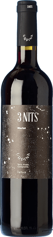 Envío gratis | Vino tinto Ampans 3 Nits d'Urpina Crianza D.O. Pla de Bages Cataluña España Merlot 75 cl