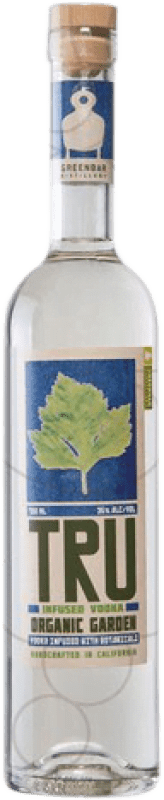 Free Shipping | Vodka Greenbar Tru Organic United States 70 cl