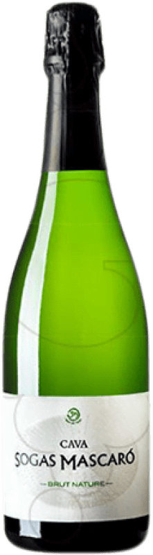 Envoi gratuit | Blanc mousseux Sogas Mascaró Brut Nature Jeune D.O. Cava Catalogne Espagne Macabeo, Xarel·lo, Parellada 75 cl