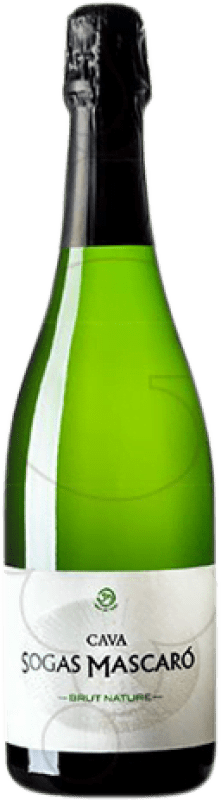 Free Shipping | White Sparkling Wine Sogas Mascaró Brut Nature Young D.O. Cava Catalonia Spain Macabeo, Xarel·lo, Parellada 75 cl