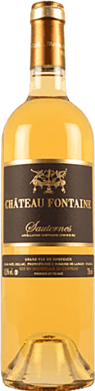 Бесплатная доставка | Белое вино Jean-Noel Belloc Château Fontaine A.O.C. Sauternes Франция Sauvignon White, Sémillon, Muscadelle 75 cl