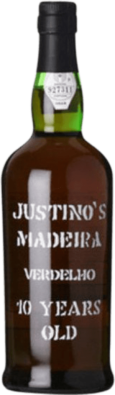 Бесплатная доставка | Крепленое вино Justino's Madeira I.G. Madeira Португалия Verdello 10 Лет 75 cl