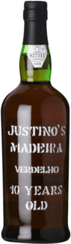 Envio grátis | Vinho Generoso Fortificado Justino's Madeira I.G. Madeira Portugal Verdello 10 Anos 75 cl