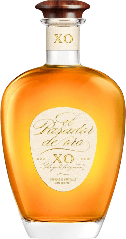 84,95 € Envío gratis | Ron Les Bienheureux El Pasador de Oro X.O. Extra Old Extra Añejo