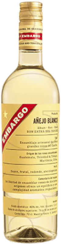 21,95 € Бесплатная доставка | Ром Les Bienheureux Embargo Blanco — Белый Añejo — Выдержанный