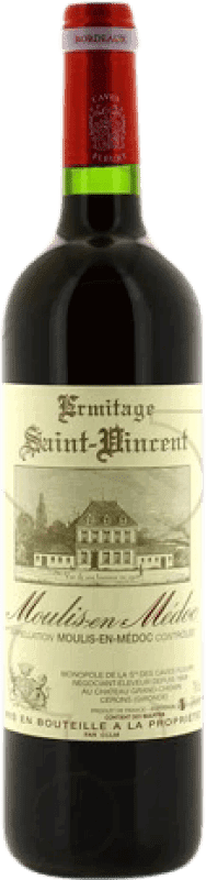 Free Shipping | Red Wine Les Caves Fleury Ermitage Saint Vincent Crianza — Aged A.O.C. Bordeaux France Merlot, Cabernet Sauvignon 75 cl